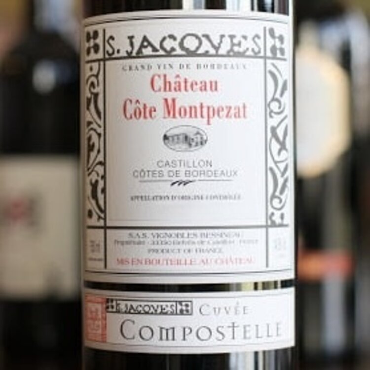 Bordeaux Château Cote Montpezat "Cuvée Compostelle", Castillon-Côtes de Bordeaux, FR, 2023 (FUTURES) 6pk x 750mL