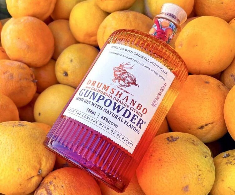 Gin Irish Gin "California Orange Citrus", Drumshanbo Gunpowder, 750mL