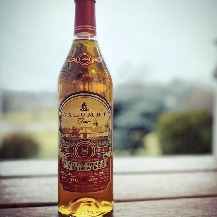 Bourbon Bourbon, "8 Kentucky Straight" Calumet Farm, 750mL