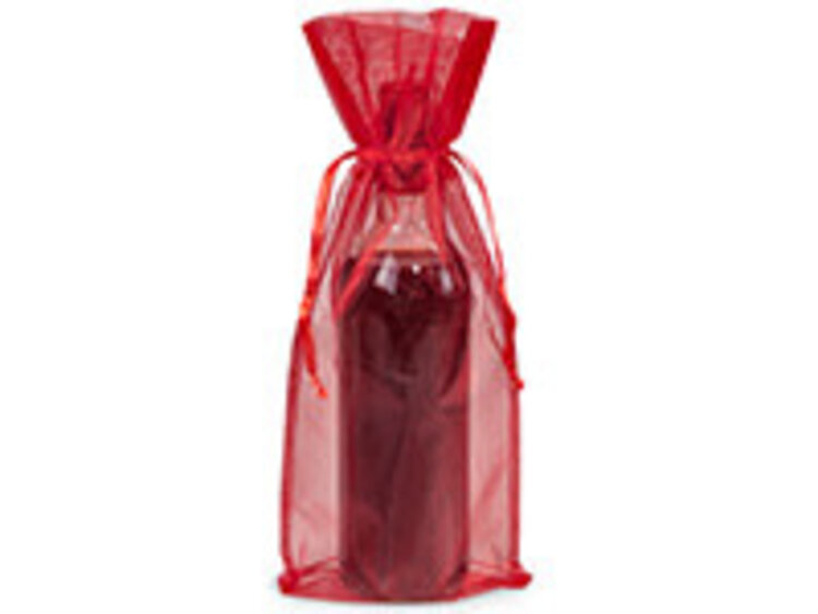 Bags Organza Bottle Bag Red