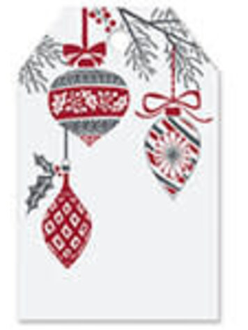 Gift Wrap Bottle Tags - Ornaments