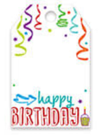 Gift Wrap Bottle Tags - Happy Birthday