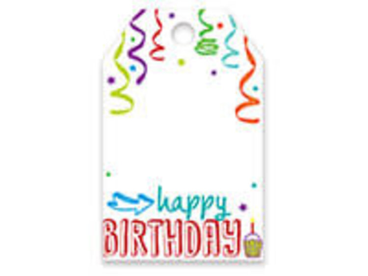 Gift Wrap Bottle Tags - Happy Birthday