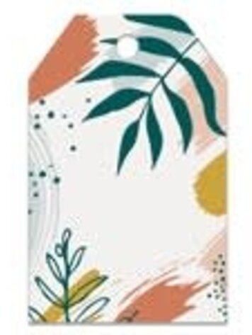 Gift Wrap Bottle Tags - Tropical