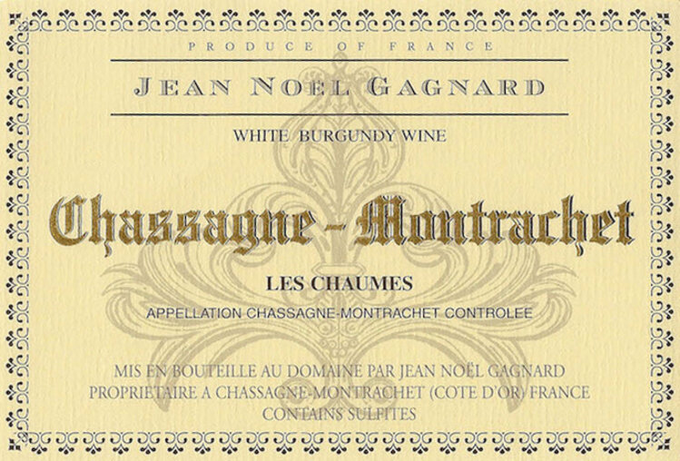 White Burgundy Chassagne-Montrachet "Les Chaumes", Jean Noel Gagnard, FR, 2022