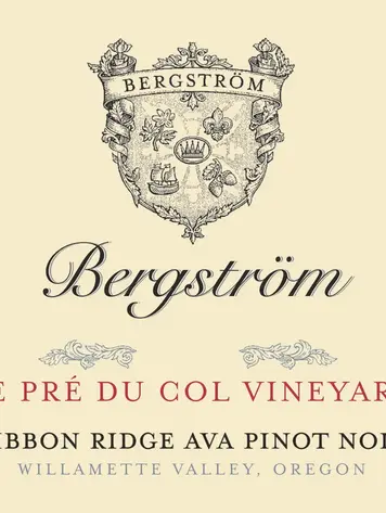 Pinot Noir Pinot Noir "Le Pré Du Col Vineyard Ribbon Ridge", Bergstrom, OR, 2021