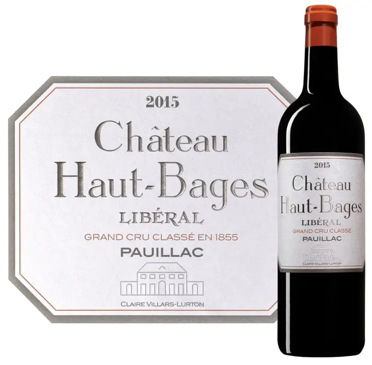 Bordeaux Blend Chateau Haut-Bages Liberal, Pauillac, FR, 2015