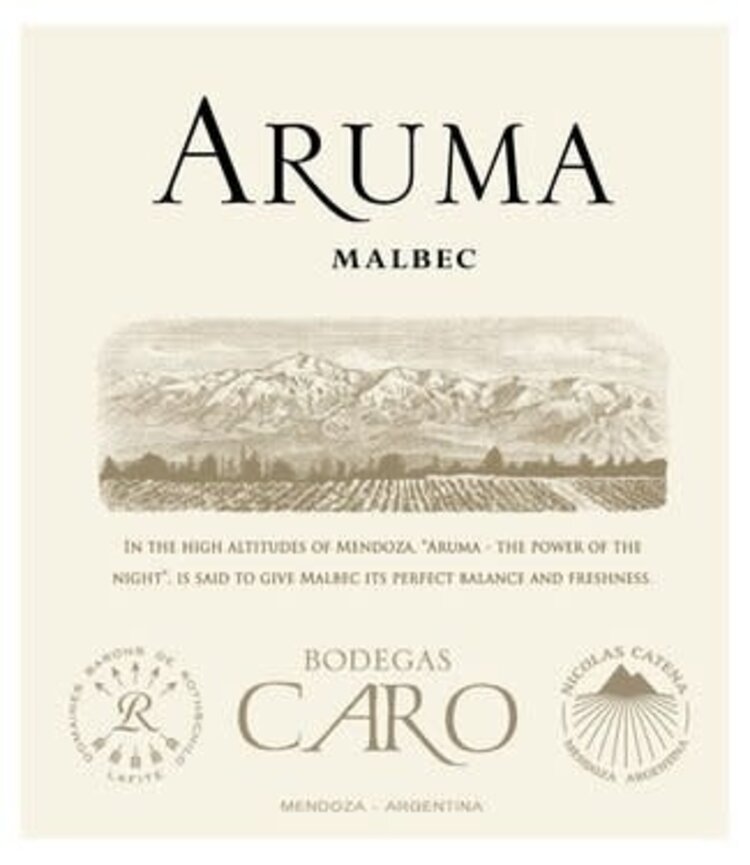 Malbec Malbec "Aruma", Bodegas Caro, Mendoza, AR, 2023