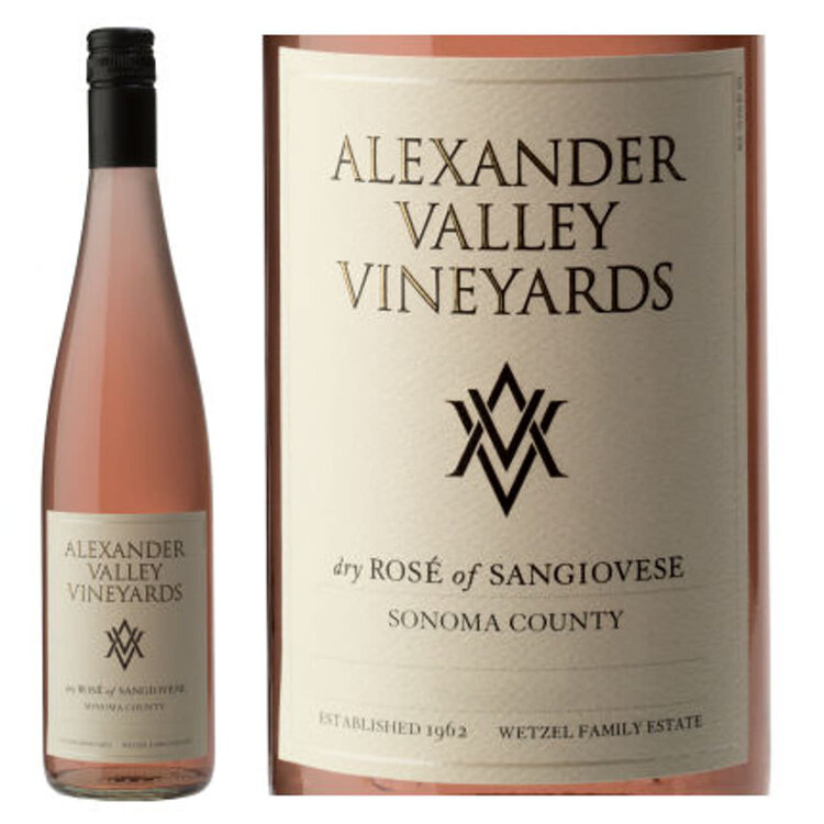 Rosè Rosé of Sangiovese, Alexander Valley Vineyards, Sonoma County, CA, 2023