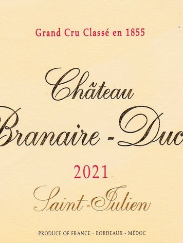 Bordeaux Château Branaire-Ducru, Saint-Julien, FR 2021