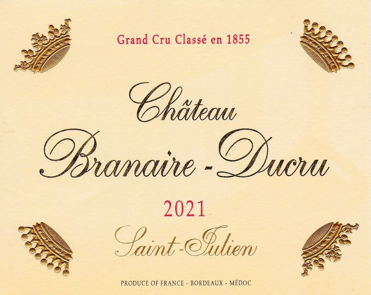 Bordeaux Château Branaire-Ducru, Saint-Julien, FR 2021