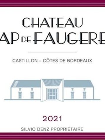 Bordeaux Château Cap de Faugères Castillon, Côtes de Bordeaux, FR, 2021