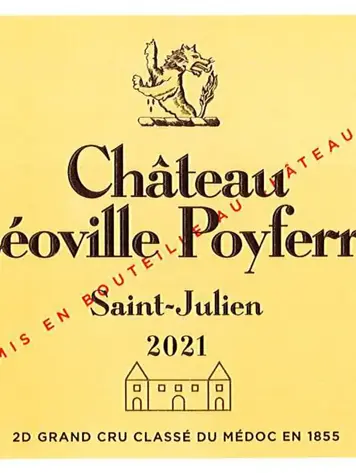 Bordeaux Château Leoville Poyferre, Saint-Julien, FR, 2021