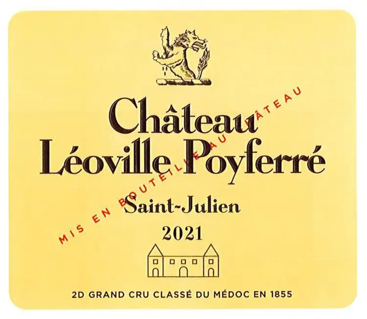 Bordeaux Château Leoville Poyferre, Saint-Julien, FR, 2021