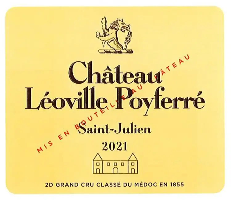 Bordeaux Château Leoville Poyferre, Saint-Julien, FR, 2021