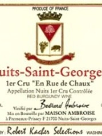 Burgundy Nuits Saint Georges, "1er Cru Rue Chaux", Maison Ambroise, FR, 2021