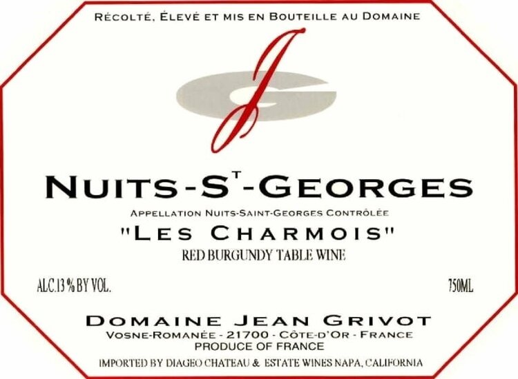 Burgundy Nuits-Saint-Georges “Les Charmois”, Domaine Jean Grivot, FR, 2022