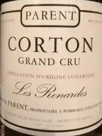 Burgundy Corton Renardes Grand Cru, Domaine Parent, FR, 2018