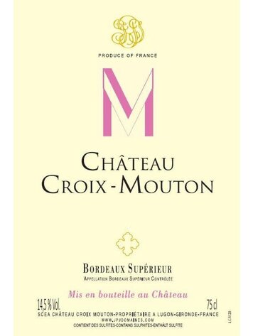 Bordeaux Château Croix Mouton, Bordeaux Supérieur, FR, 2022 Bordeaux Château Croix Mouton, Bordeaux Supérieur, FR, 2022