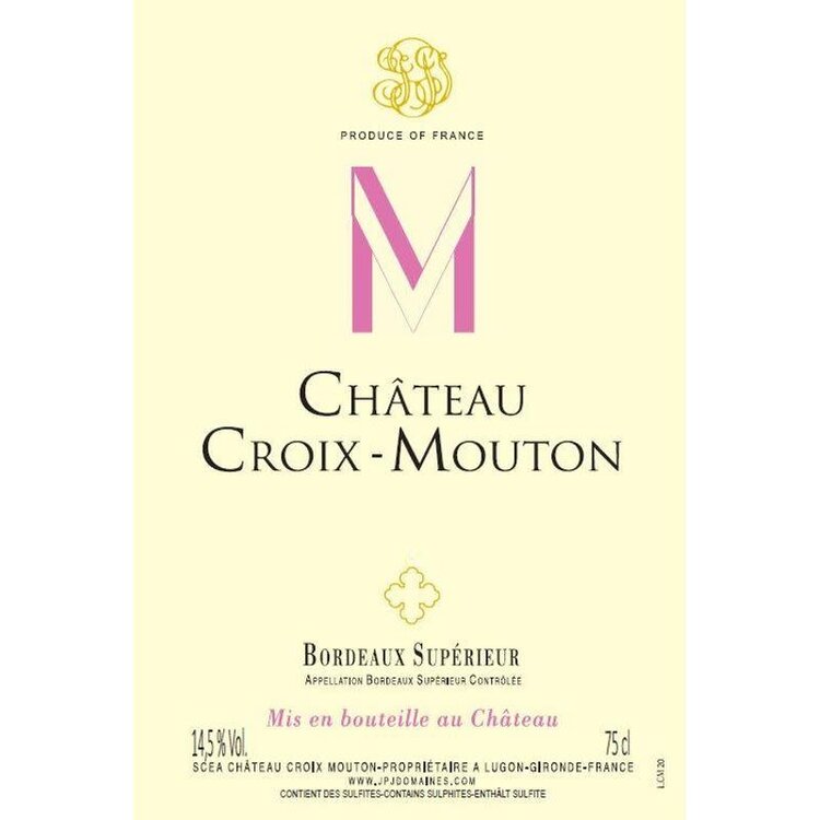 Bordeaux Château Croix Mouton, Bordeaux Supérieur, FR, 2022