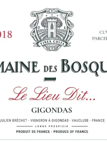 Rhone Gigondas, Domaine des Bosquets "Lieu-Dit", FR 2018