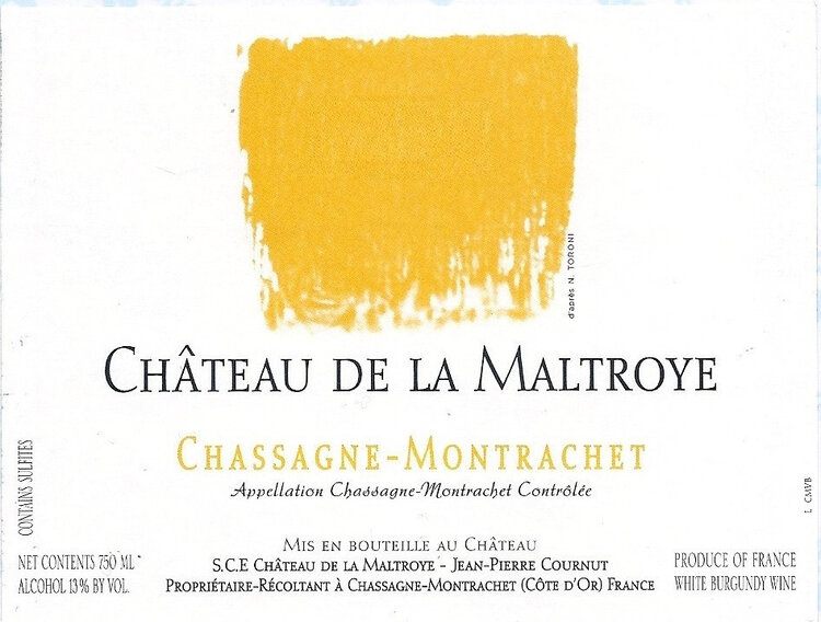 White Burgundy Chassagne-Montrachet, Chateau de la Maltroye, FR, 2022