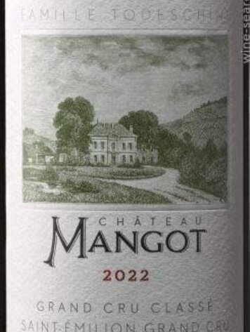 Bordeaux Château Mangot, Saint-Émilion Grand Cru, FR, 2022 Bordeaux Château Mangot, Saint-Émilion Grand Cru, FR, 2022