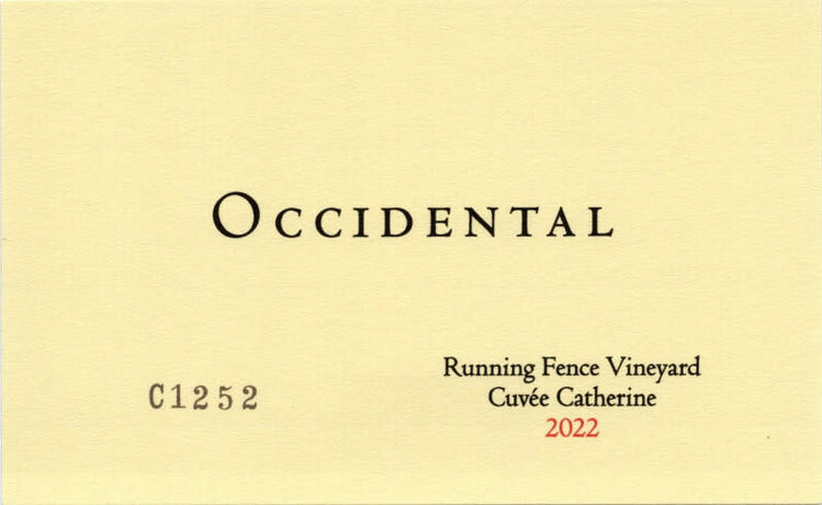 Pinot Noir Pinot Noir "Cuvee Catherine, Running Fence Vineyard", Occidental, Sonoma Coast, CA, 2022