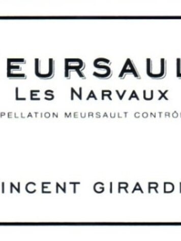 White Burgundy Meursault "Les Narvaux", Domaine Vincent Girardin, Burgundy, FR, 2022