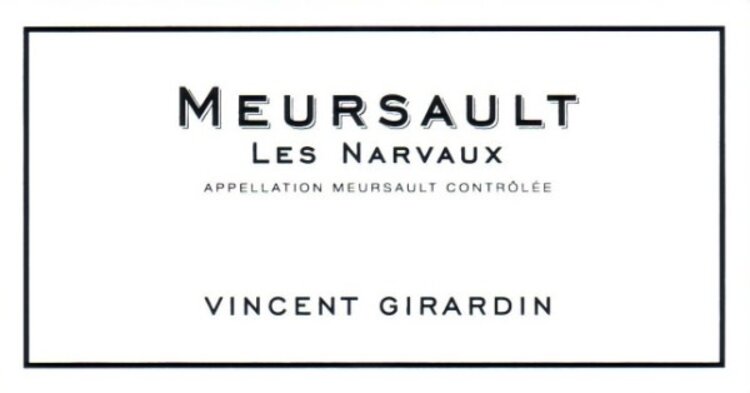 White Burgundy Meursault "Les Narvaux", Domaine Vincent Girardin, Burgundy, FR, 2022