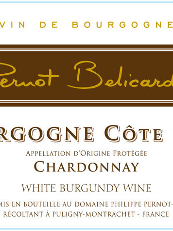White Burgundy Bourgogne Blanc "Cote d'Or," Pernot Belicard, FR 2023