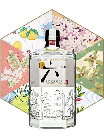 Gin Japenese Gin "Roku", Suntory, 750mL