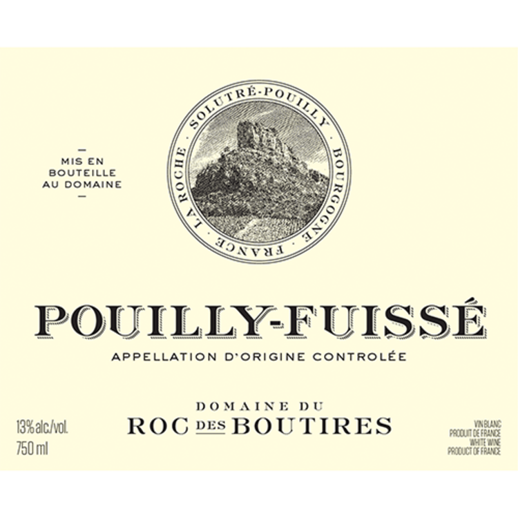 White Burgundy Pouilly-Fuissé, Domaine Roc des Boutires, Bourgogne, FR, 2022