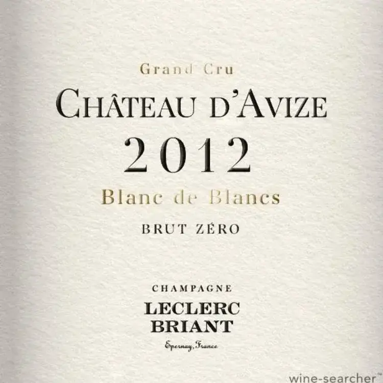Champagne Champagne “Chateau D'avize”, Leclerc Briant, FR, 2012