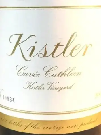 Chardonnay Chardonnay "Kistler Vineyard Cuvée Cathleen", Kistler, Sonoma Coast, CA, 2022
