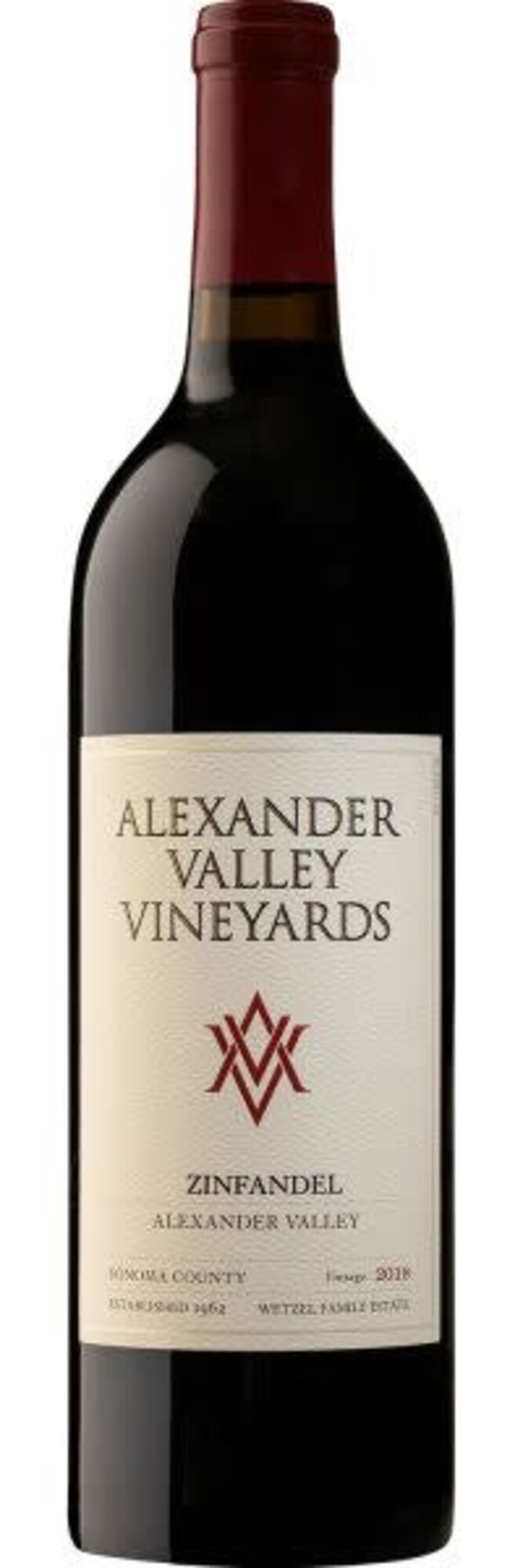 Zinfandel Zinfandel, Alexander Valley Vineyards, Sonoma County, CA, 2020 (Wetzel family & Kevin Hall)
