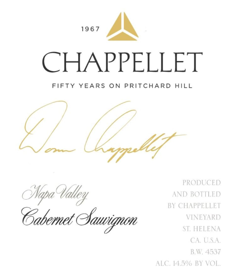 Cabernet Sauvignon Cabernet Sauvignon "Signature", Chappellet, Napa Valley, CA, 2022