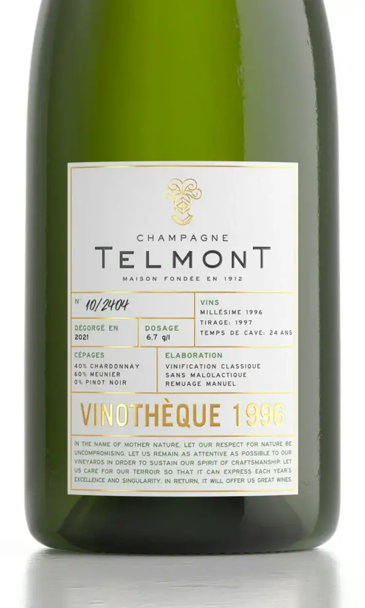 Champagne Champagne "Vinothèque", Telmont, Épernay, FR, 1996