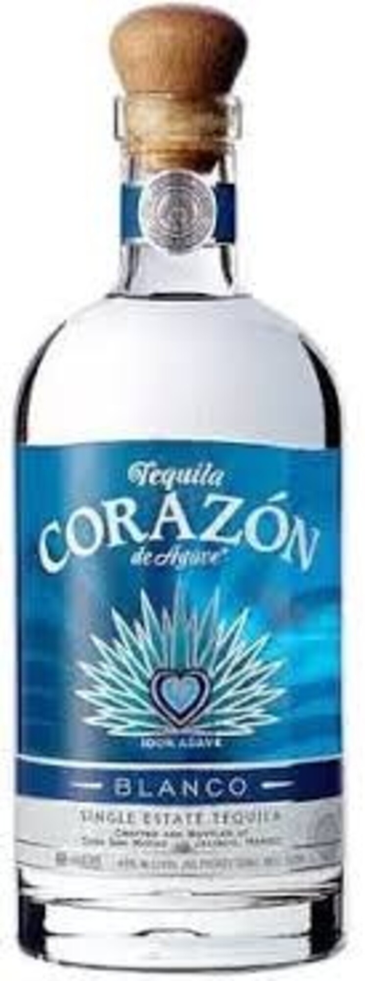 Tequila Tequila "Blanco", Corazon, 1L