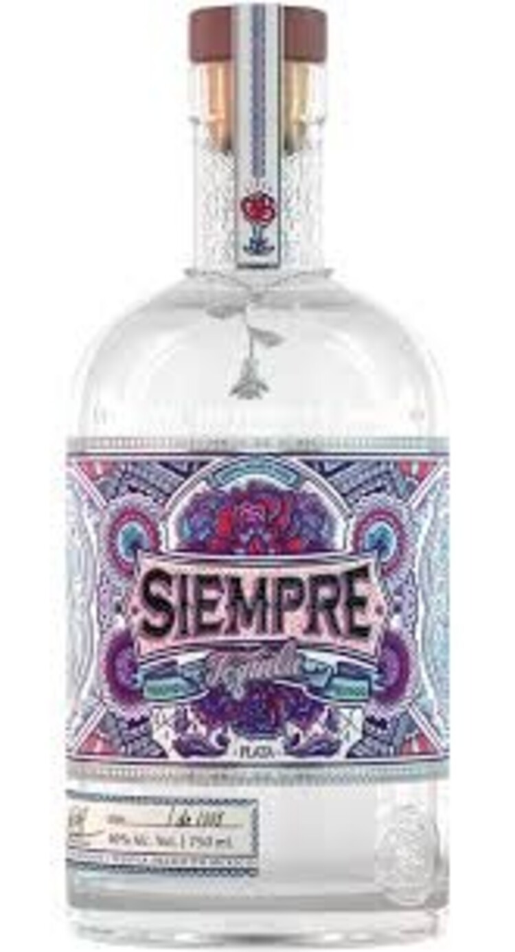 Tequila Tequila "Plata" Siempre, 750mL