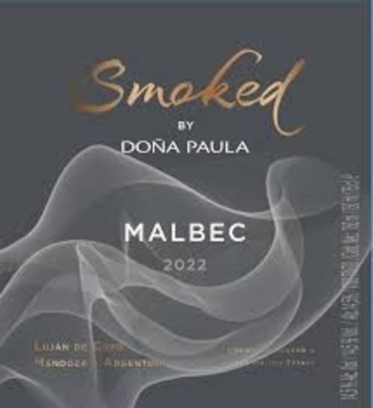 Malbec Malbec, "Smoked" Dona Paula, Mendoza, AR, 2022