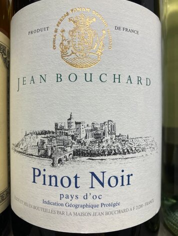 Burgundy Pinot Noir , Jean Bouchard, Vin De Pays D’OC, FR, 2023