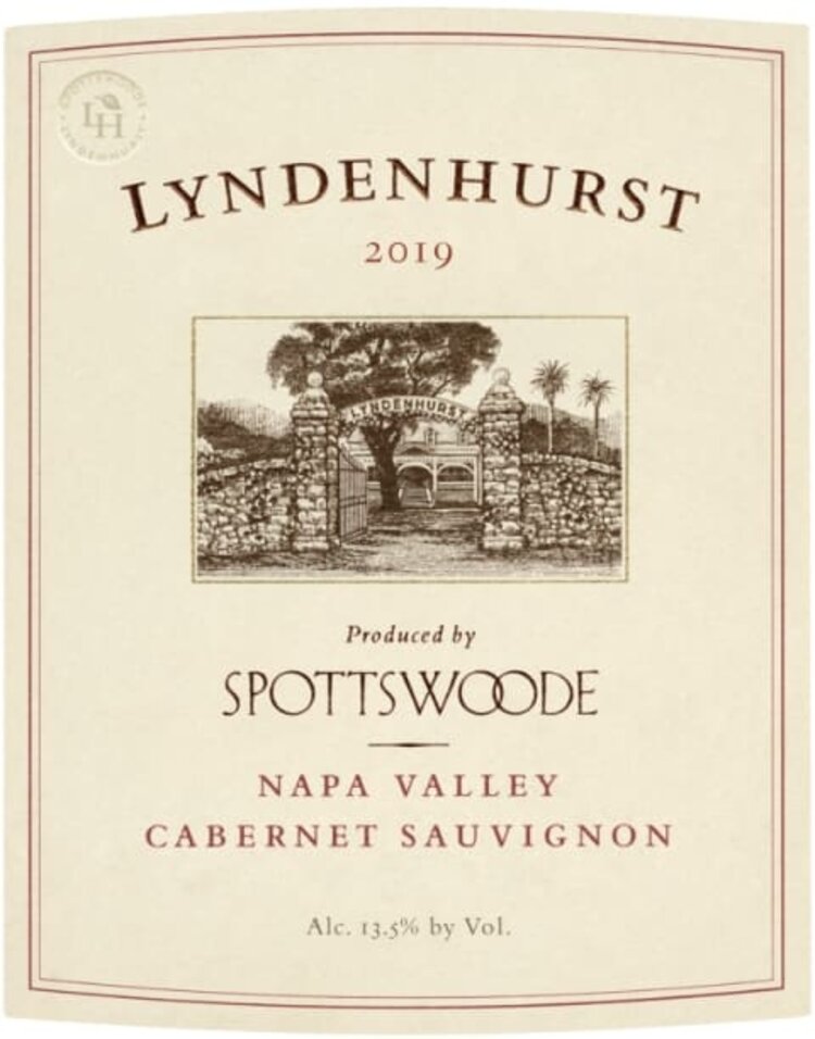 Cabernet Sauvignon Cabernet Sauvignon, "Lyndenhurst", Spottswoode, Napa, CA, 2022