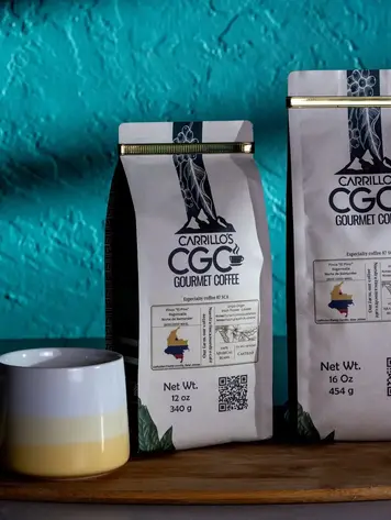 coffee Coffee "Grounded", Carrillo's Gorumet Coffee, 12oz.