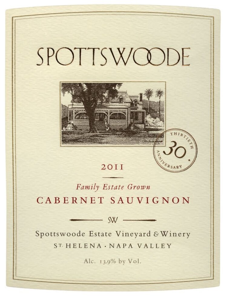 Cabernet Sauvignon Cabernet Sauvignon, Spottswoode, Napa, CA, 2021