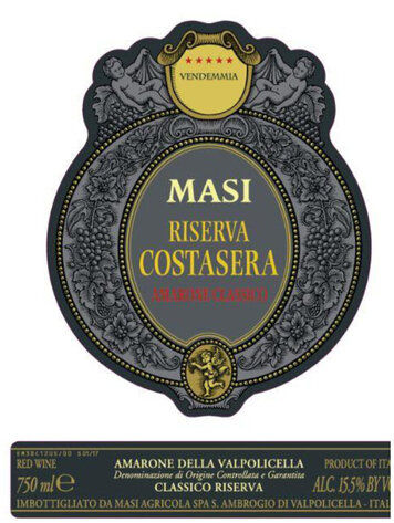 Amarone Amarone della Valpolicella Classico "Costasera Riserva," Masi, 2019 Amarone Amarone della Valpolicella Classico "Costasera Riserva," Masi, 2019