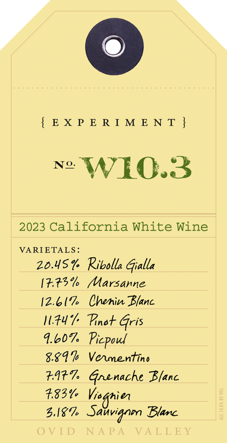 Other Whites White Experiment 10.3, Ovid Winery, CA, 2023
