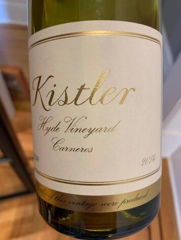 Chardonnay Chardonnay “Hyde Vineyard”, Kistler, Carneros, CA, 2023