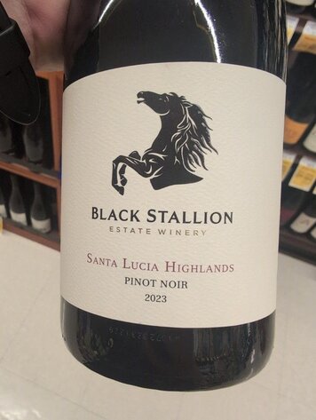Pinot Noir Pinot Noir, Black Stallion Estate, Santa Lucia Highlands, CA, 2024