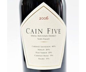 Red Blend, Cain Five, Cain Vineyards, Napa Valley, CA, 2006